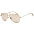 Jimmy Choo Pink Lens Sansa Gold Sunglasses